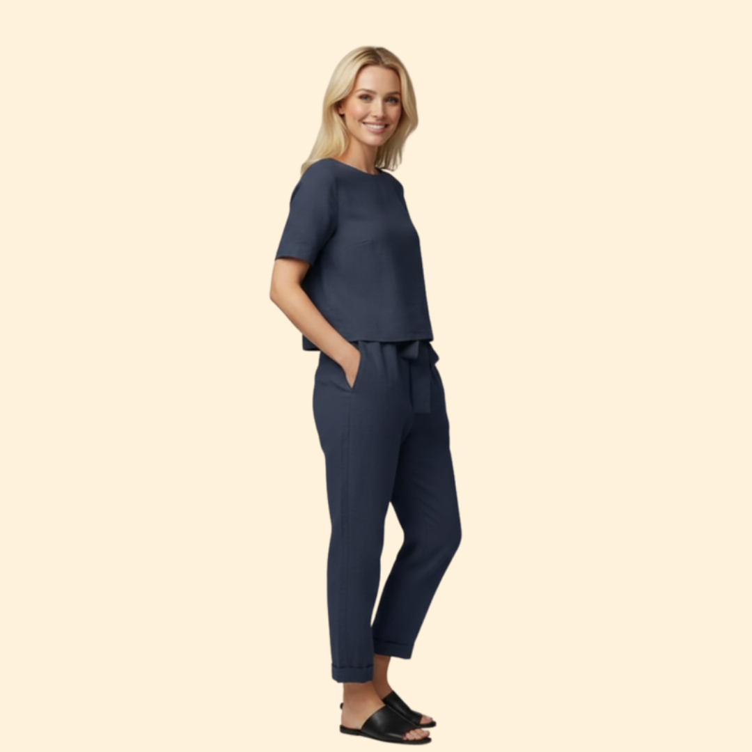 Women’s Relaxed Fit Jumpsuit Short Sleeves