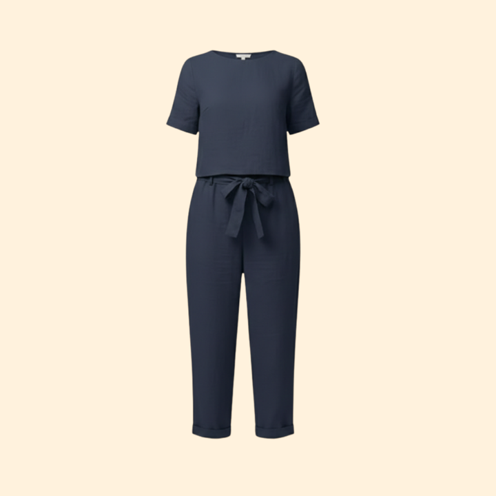 Women’s Relaxed Fit Jumpsuit Short Sleeves