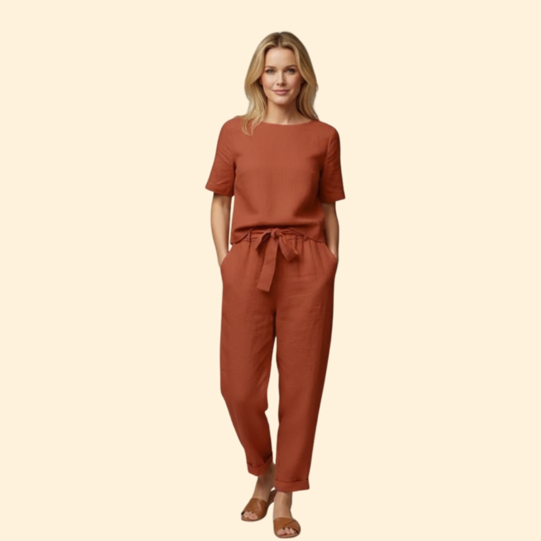 Women’s Relaxed Fit Jumpsuit Short Sleeves