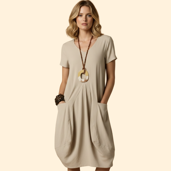 Women's Relaxed Fit Midi Dress