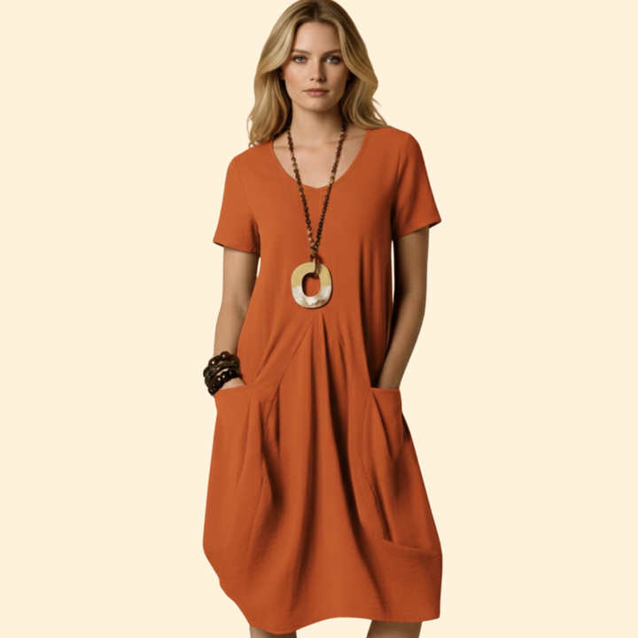 Women's Relaxed Fit Midi Dress