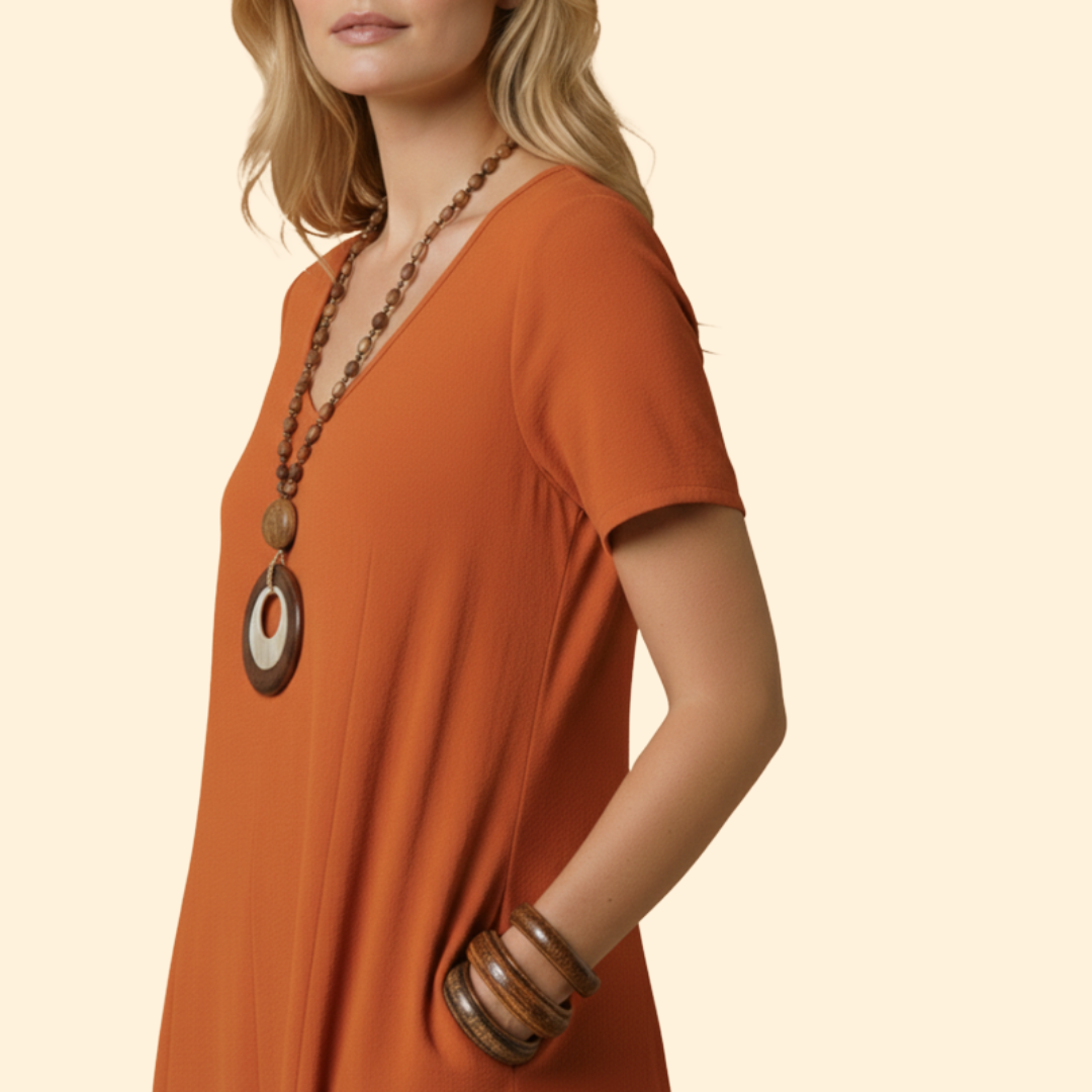 Women's Relaxed Fit Midi Dress