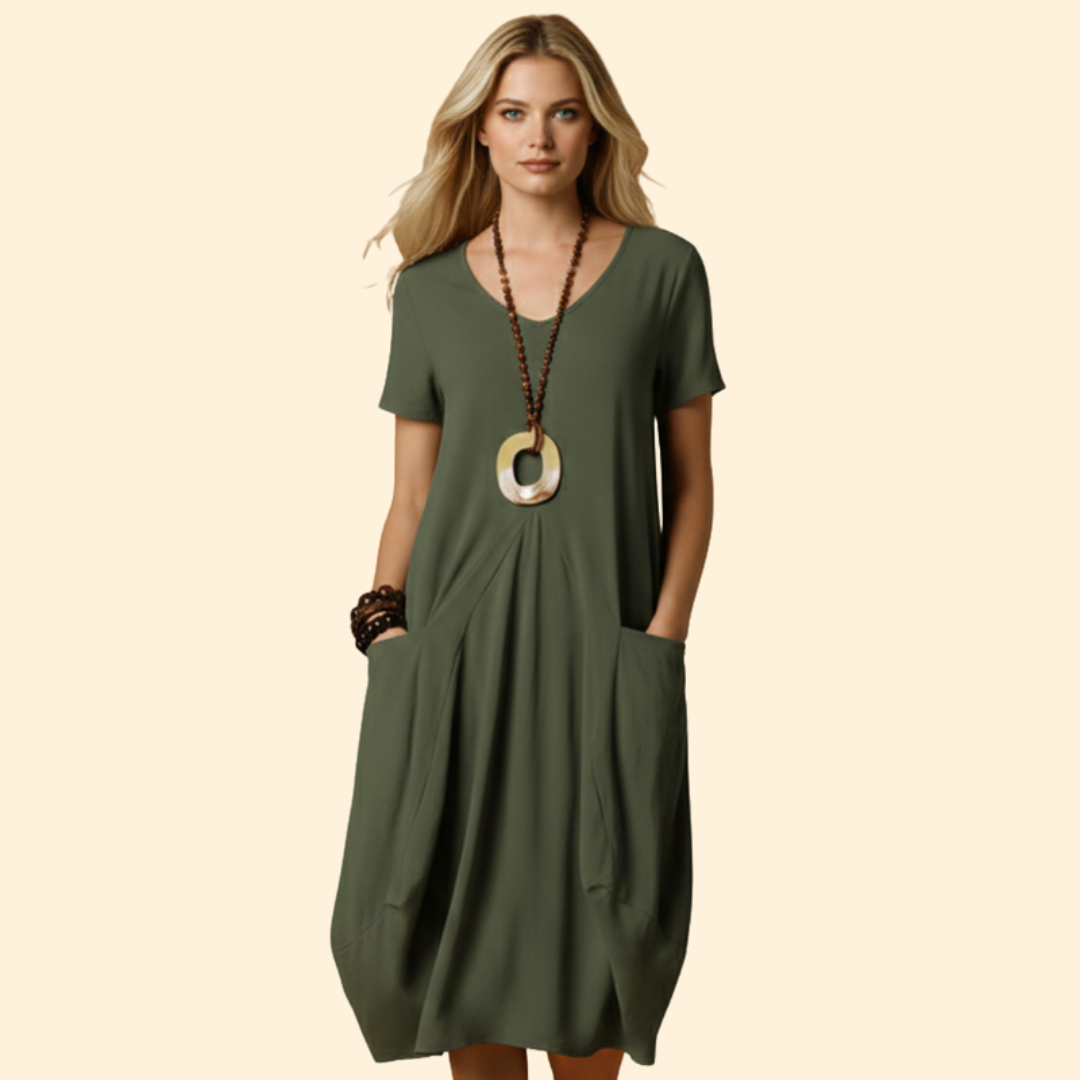 Women's Relaxed Fit Midi Dress