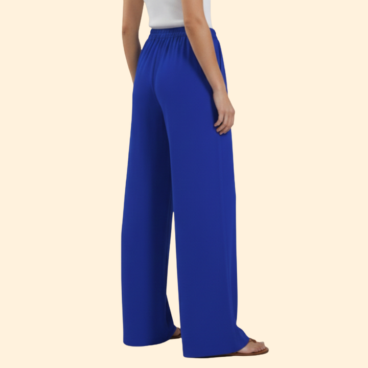 Women’s Straight Leg Pants with Elastic Waistband