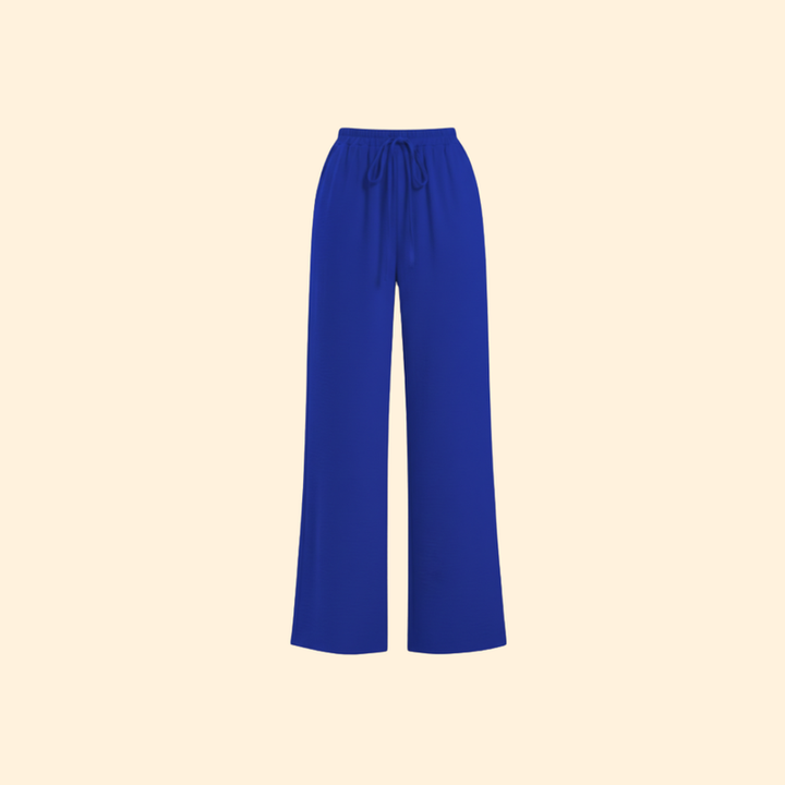 Women’s Straight Leg Pants with Elastic Waistband