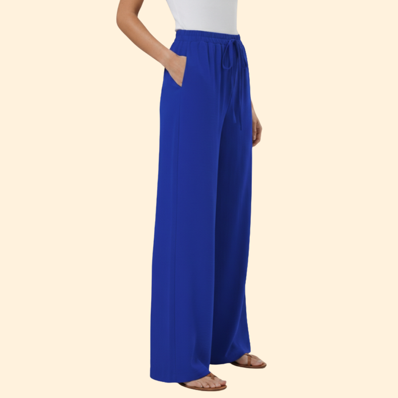 Women’s Straight Leg Pants with Elastic Waistband