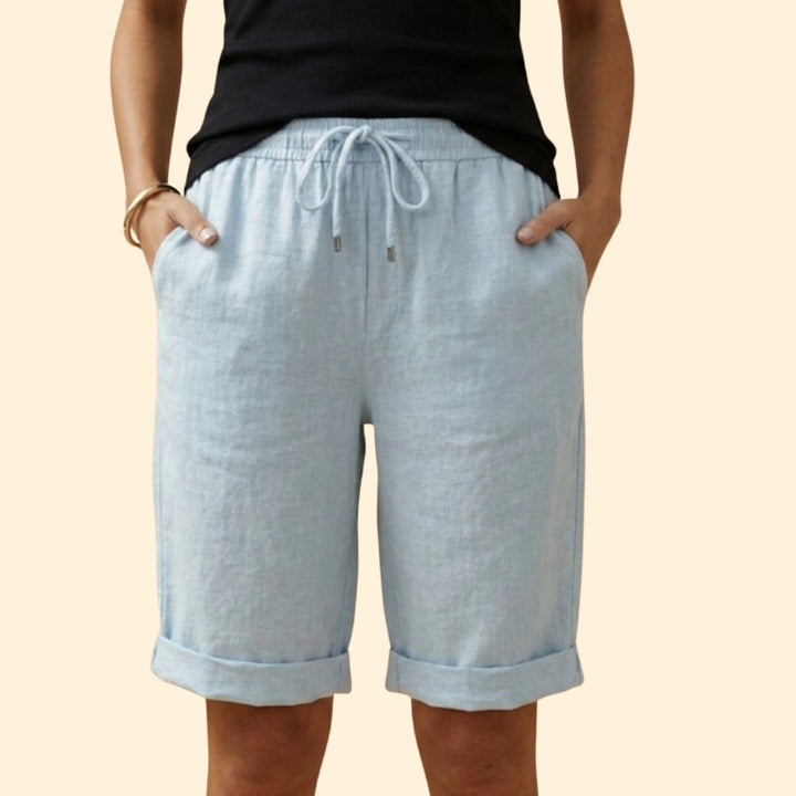 Women's Relaxed Fit Shorts with Side Pockets