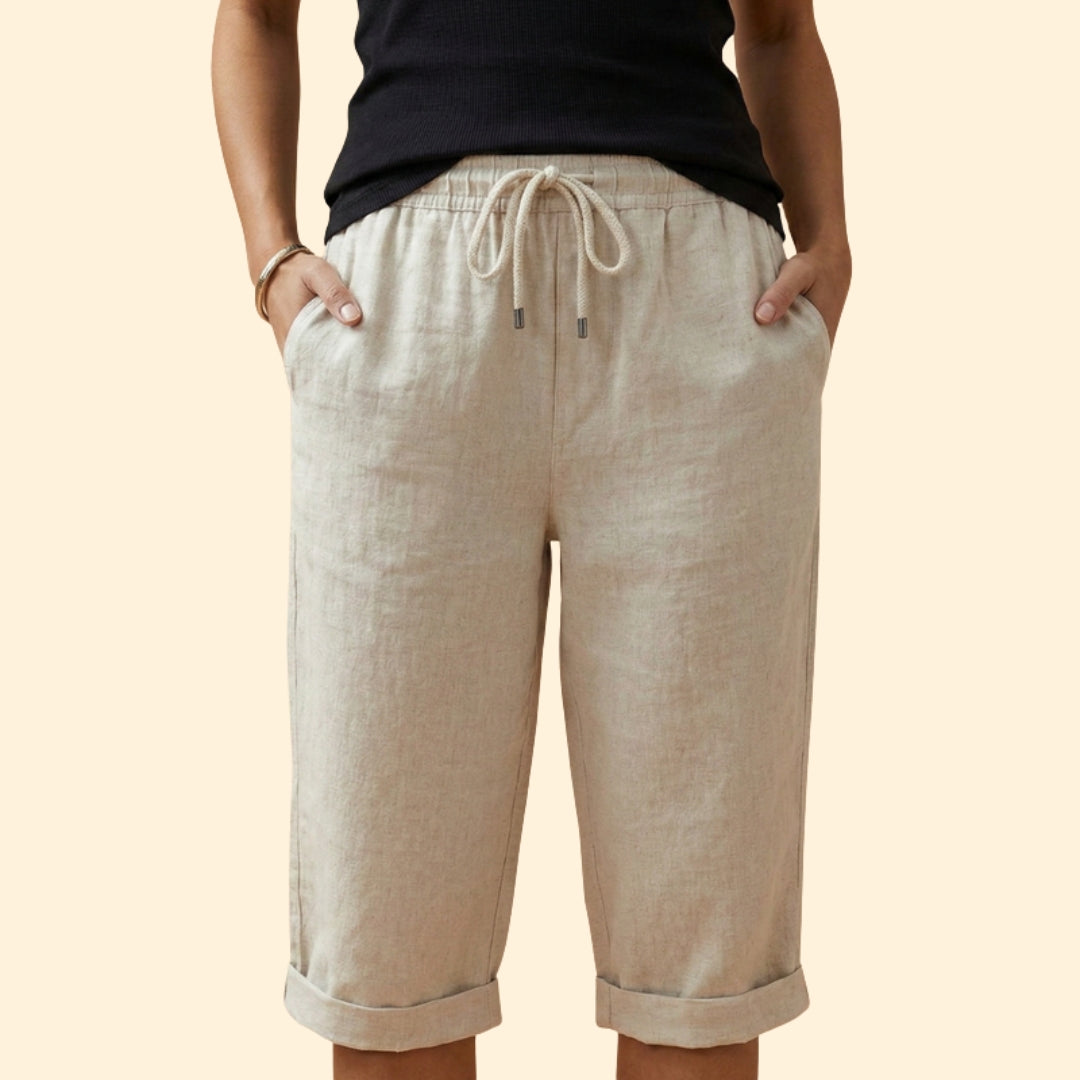 Women's Relaxed Fit Shorts with Side Pockets