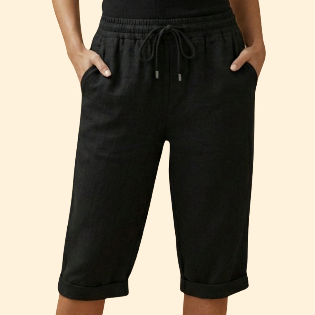 Women's Relaxed Fit Shorts with Side Pockets