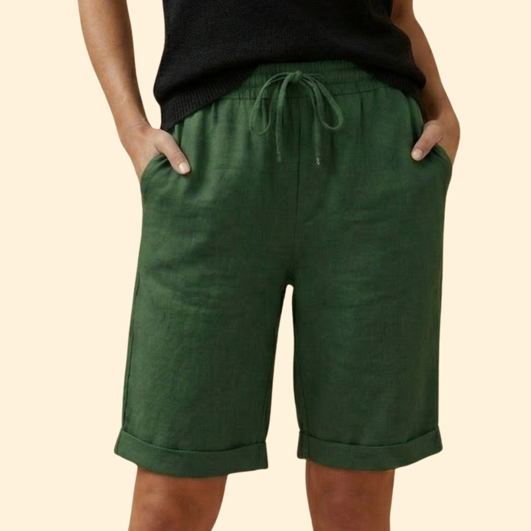 Women's Relaxed Fit Shorts with Side Pockets