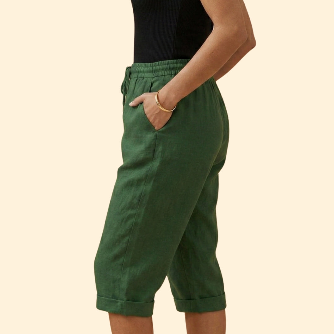Women's Relaxed Fit Shorts with Side Pockets