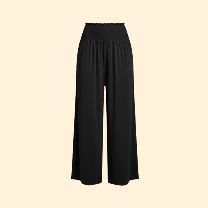 Women's Relaxed Fit Summer Trousers with Elastic Waist
