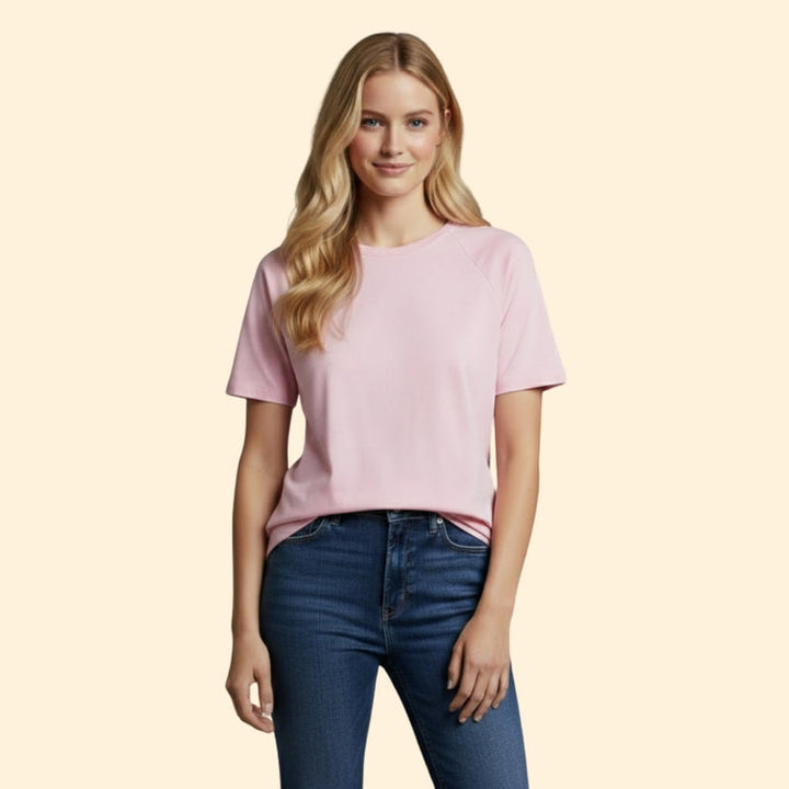 Women’s Relaxed Fit T-Shirt with Raglan Sleeves