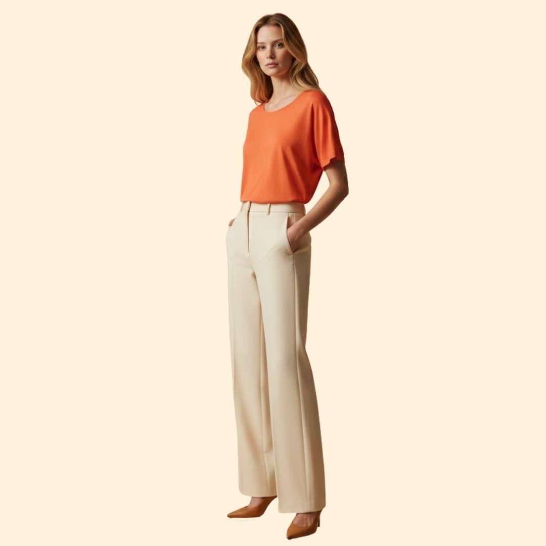 Women’s Relaxed Fit T-shirt with Rounded Neck