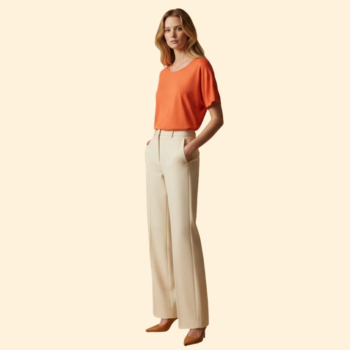 Women’s Relaxed Fit T-shirt with Rounded Neck