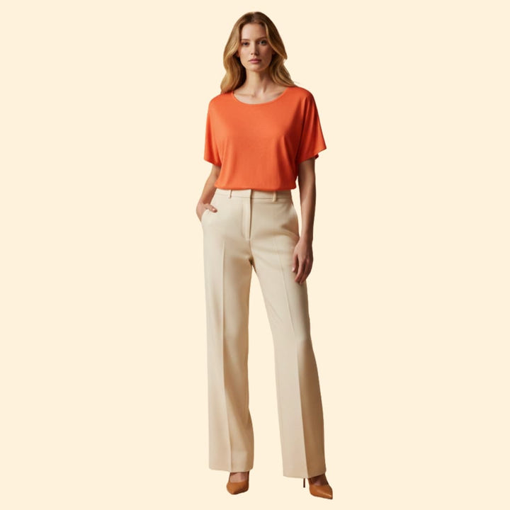 Women’s Relaxed Fit T-shirt with Rounded Neck