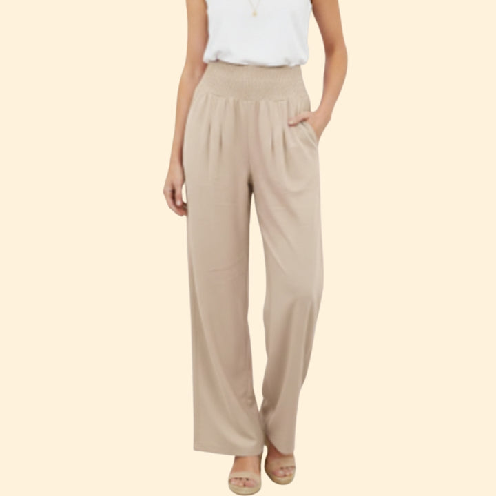 Women’s Relaxed Fit Trousers with Elastic Waistband