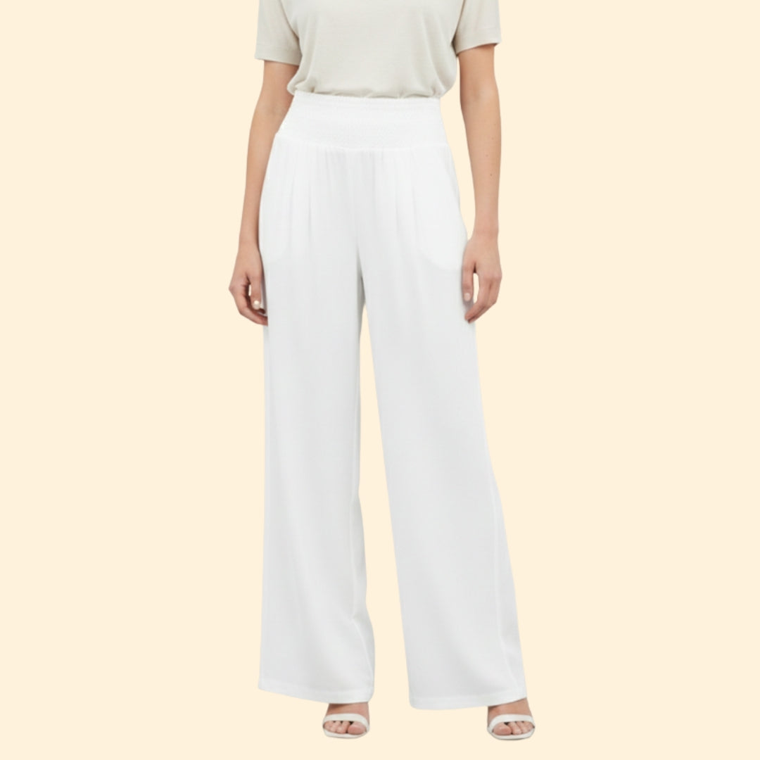 Women’s Relaxed Fit Trousers with Elastic Waistband