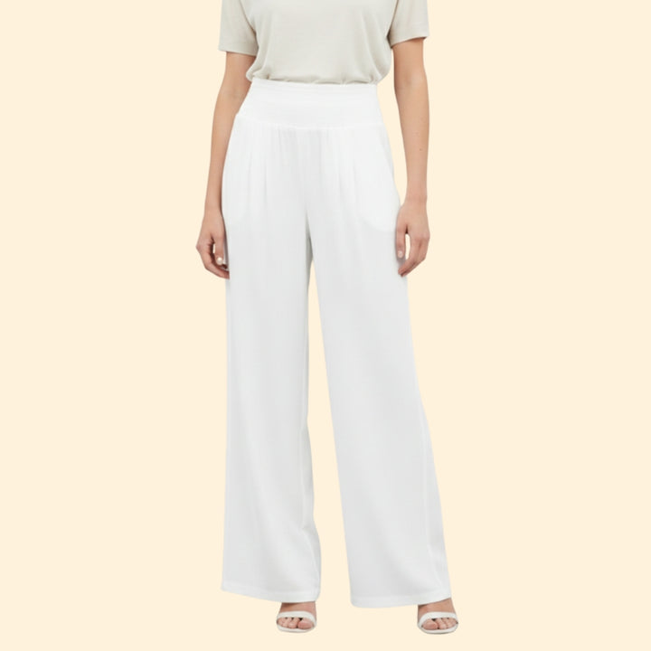 Women’s Relaxed Fit Trousers with Elastic Waistband