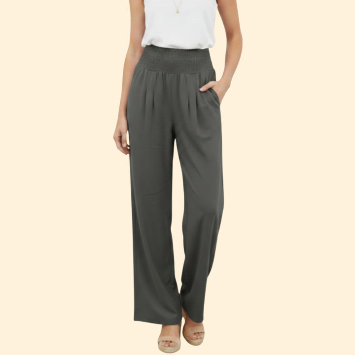 Women’s Relaxed Fit Trousers with Elastic Waistband