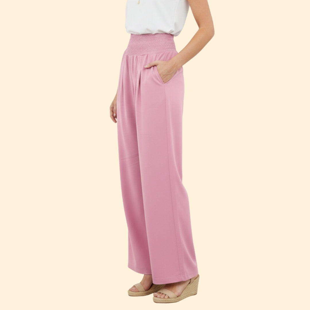 Women’s Relaxed Fit Trousers with Elastic Waistband