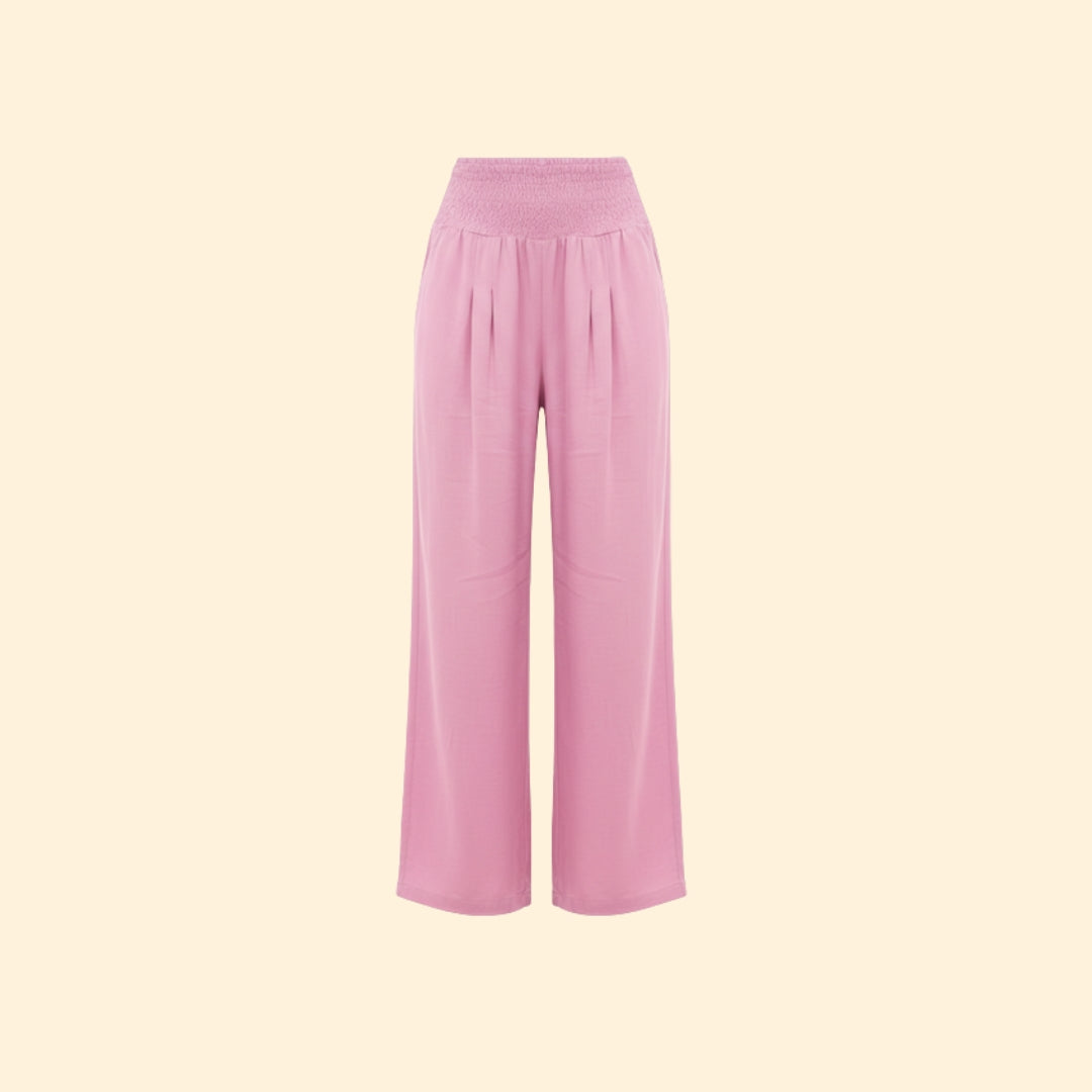 Women’s Relaxed Fit Trousers with Elastic Waistband