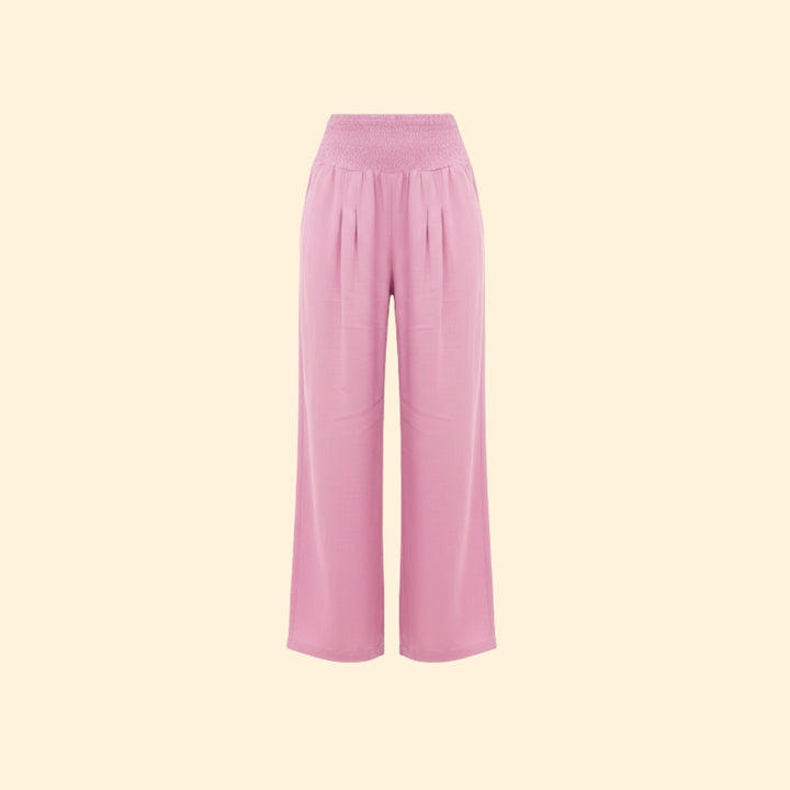 Women’s Relaxed Fit Trousers with Elastic Waistband