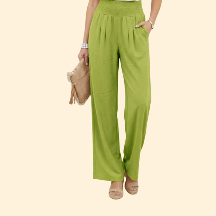 Women’s Relaxed Fit Trousers with Elastic Waistband