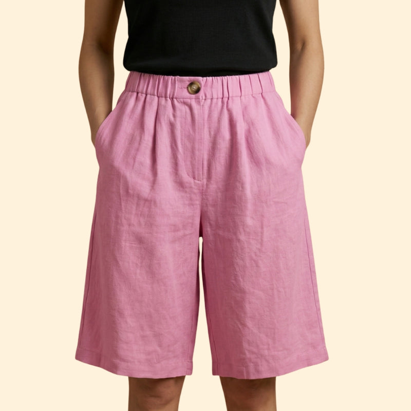 Women’s Relaxed Shorts with Elastic Waistband