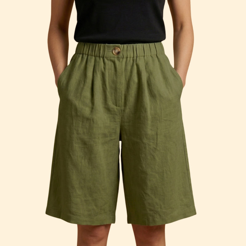 Women’s Relaxed Shorts with Elastic Waistband