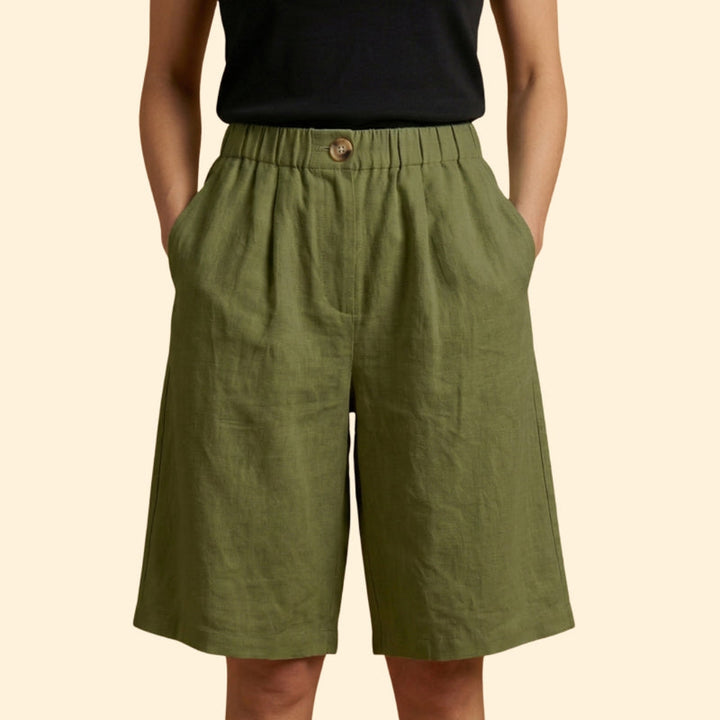 Women’s Relaxed Shorts with Elastic Waistband
