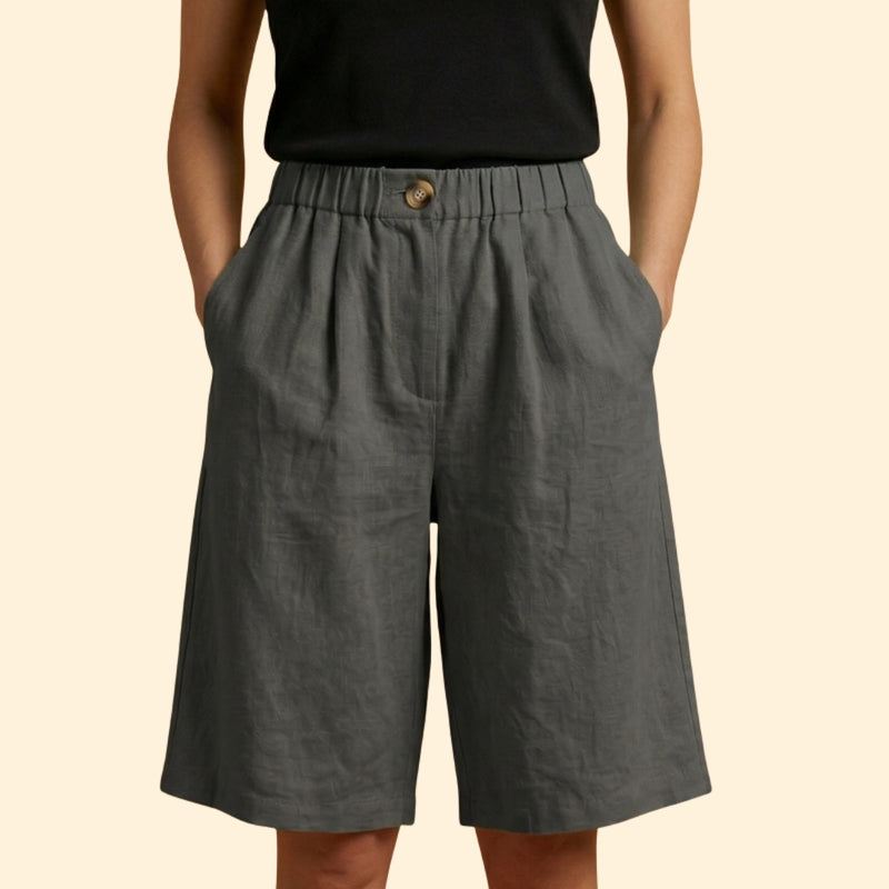 Women’s Relaxed Shorts with Elastic Waistband