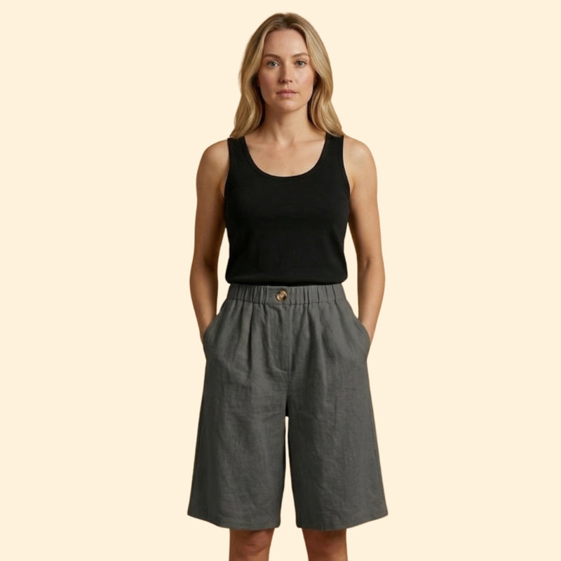 Women’s Relaxed Shorts with Elastic Waistband
