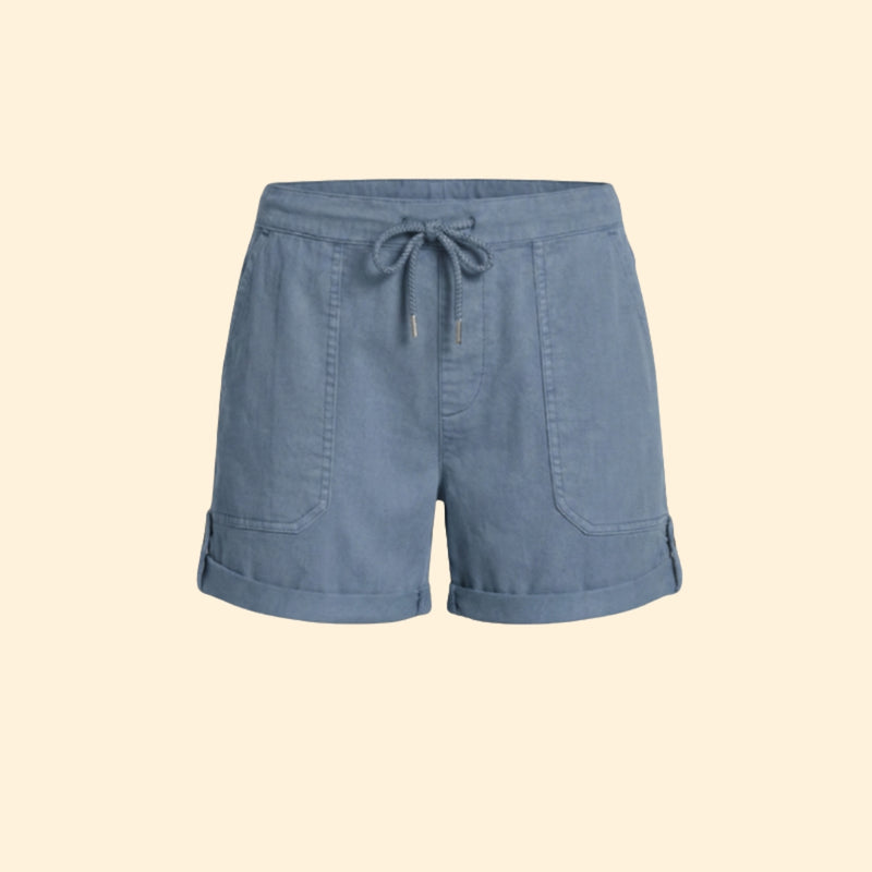 Women’s Relaxed Shorts with Turned-Up Hem