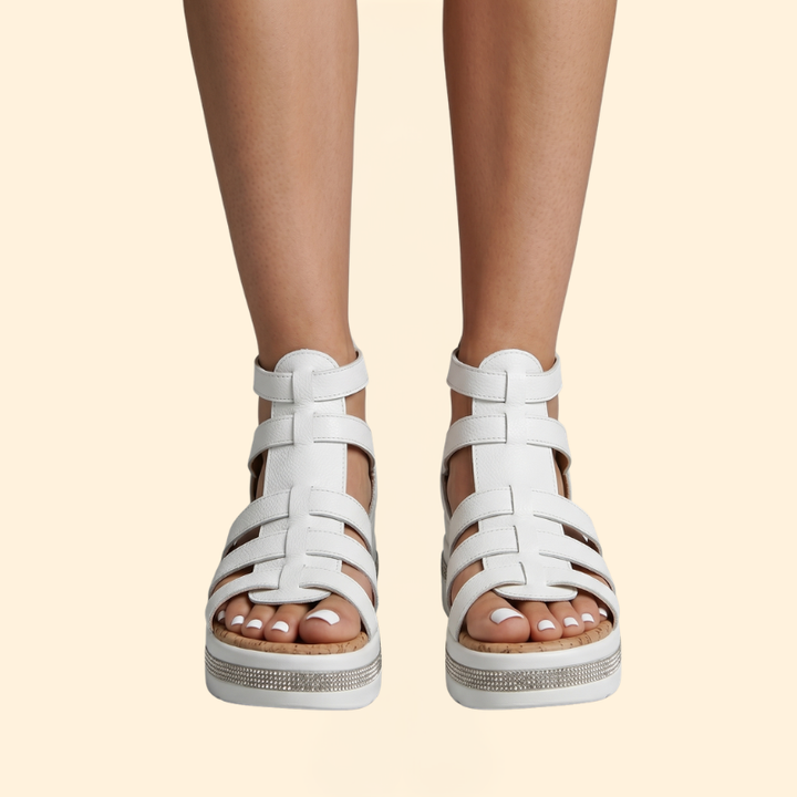 Women's Rhinestone Sandals with Support
