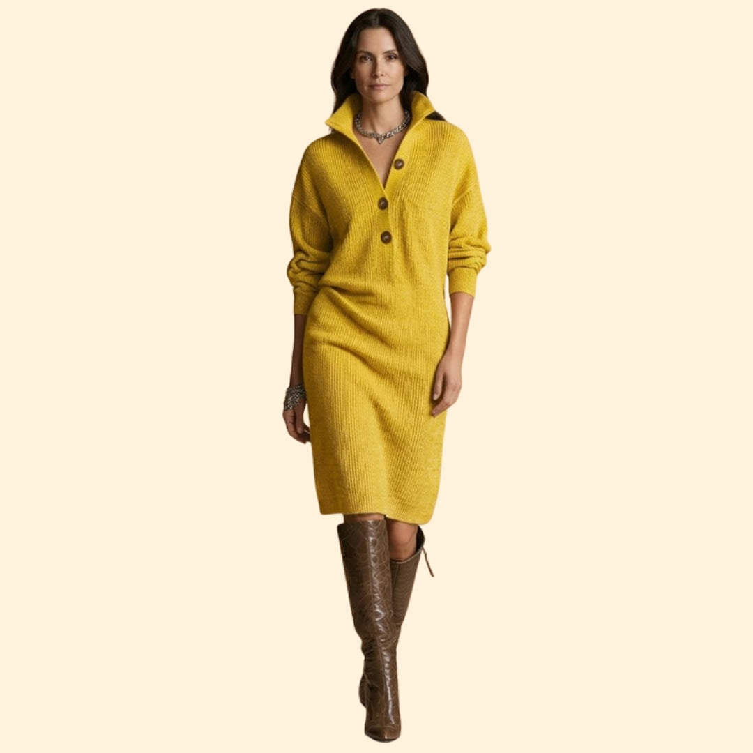 Women's Ribbed Sweater Dress