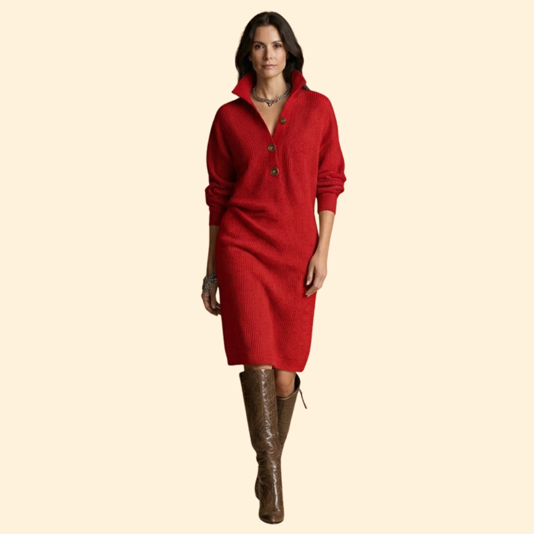 Women's Ribbed Sweater Dress