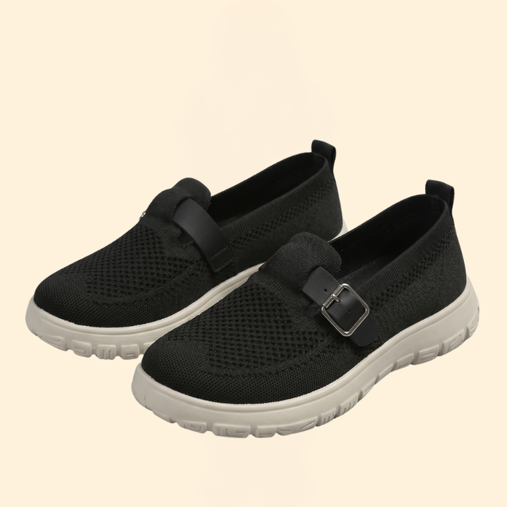 Women’s Round Toe Loafers with Textured Sole