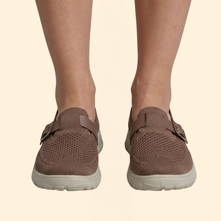 Women’s Round Toe Loafers with Textured Sole