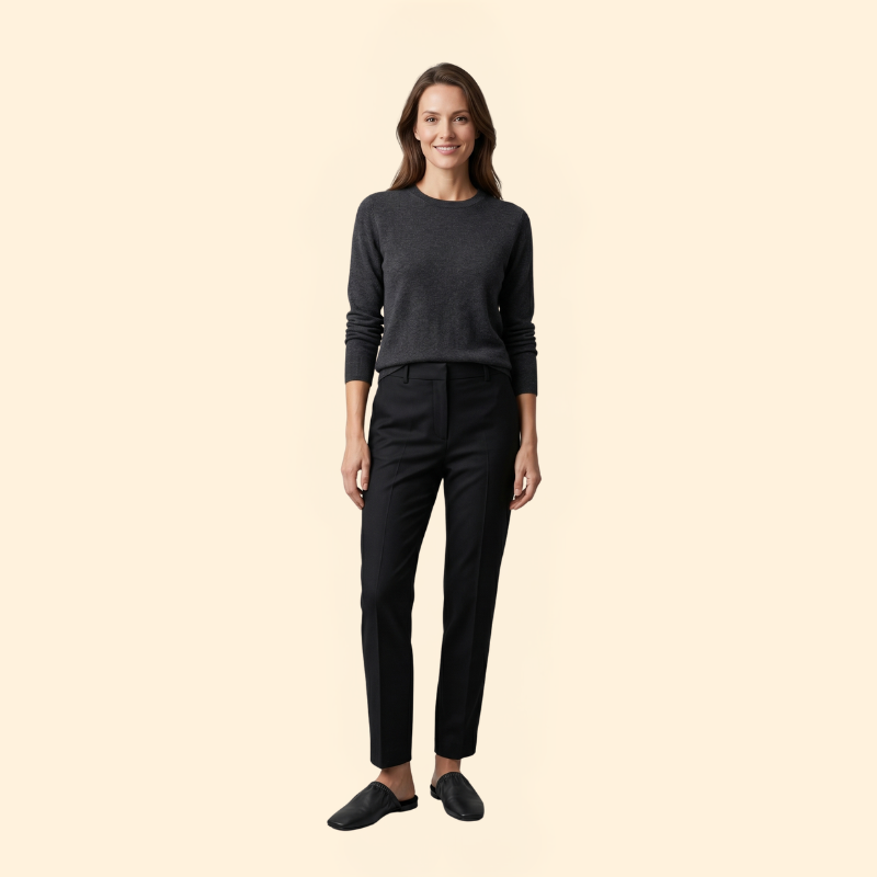 Women’s Ruched Flat Mules with Square-Toe