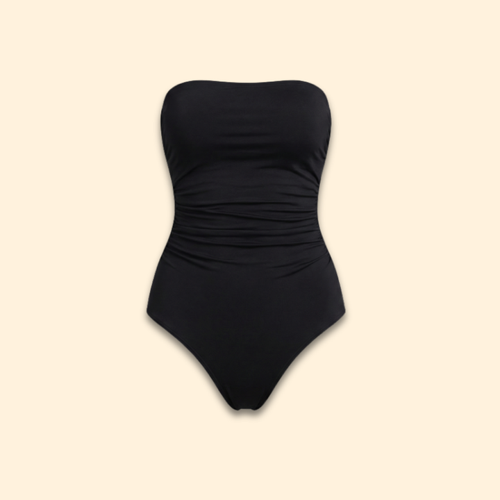 Women’s Ruched One-Piece Swimsuit for Slimming Fit