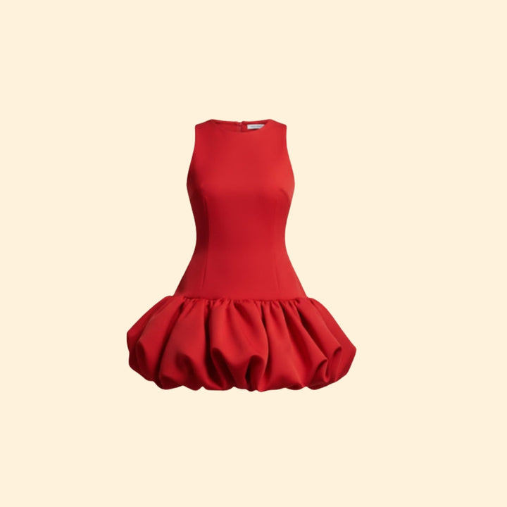Women’s Ruffle Dress with Flared Hem