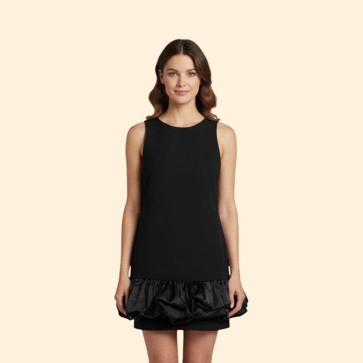 Women’s Ruffle Dress with Flared Hem