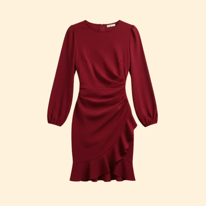 Women's Ruffle Hem Bodycon Dress