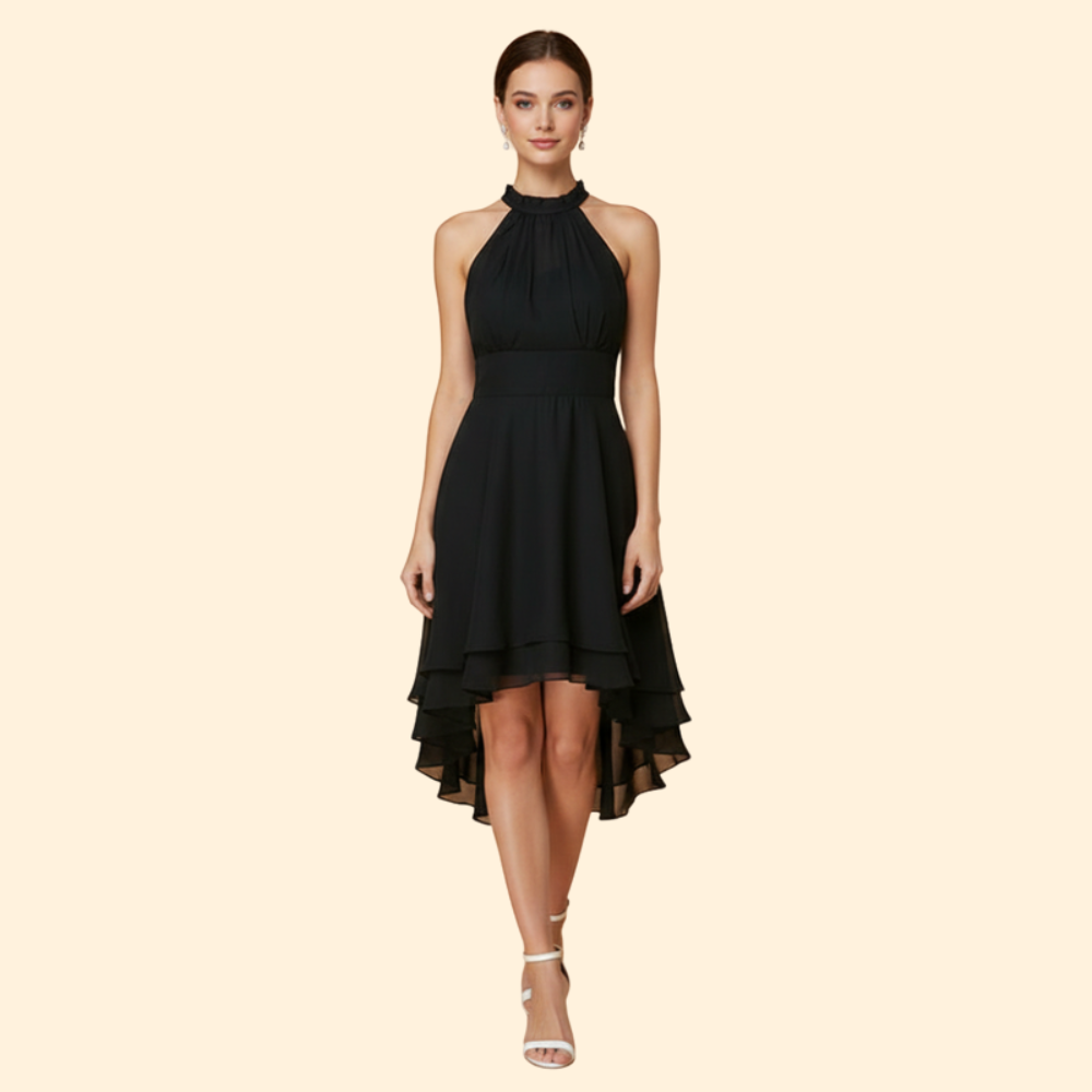 Women’s Ruffled Chiffon Dress