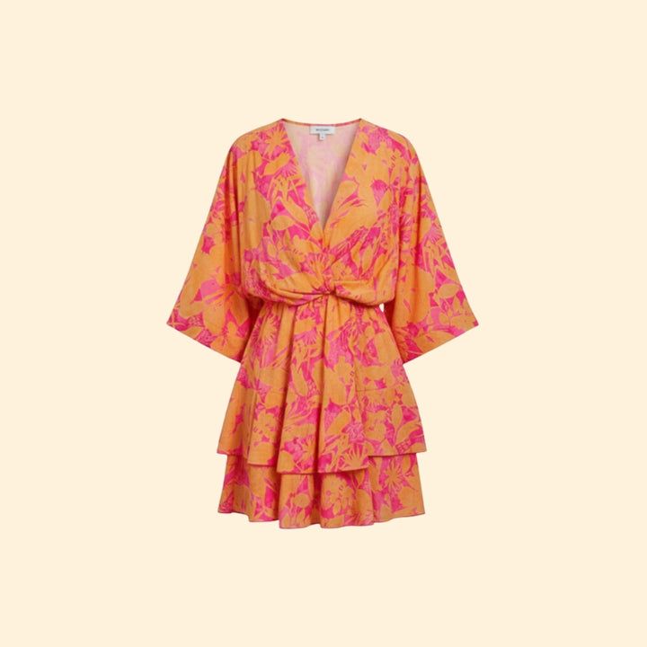 Women’s Ruffled Dress with Flared Skirt