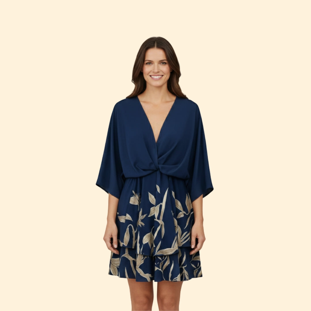 Women’s Ruffled Dress with Flared Skirt