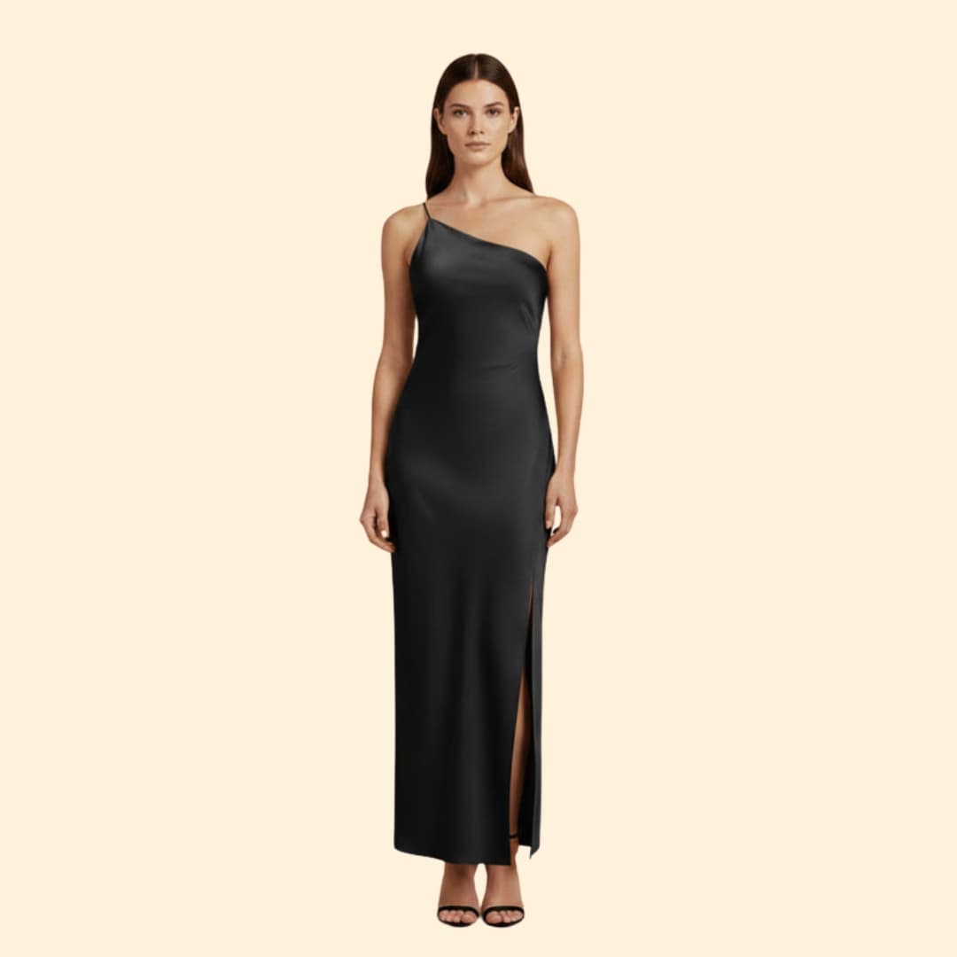 Women's Satin Slip Dress Side Slit