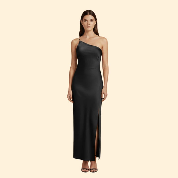 Women's Satin Slip Dress Side Slit
