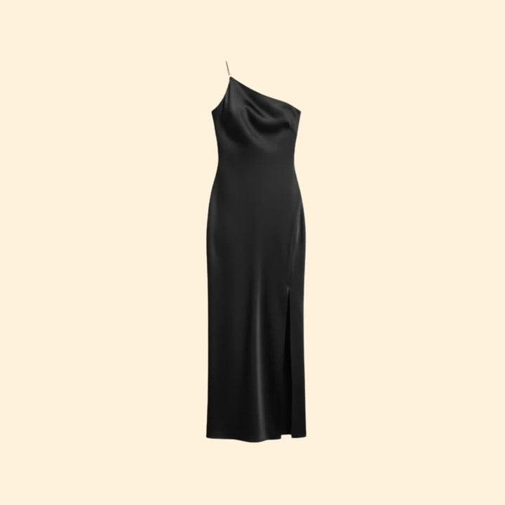 Women's Satin Slip Dress Side Slit